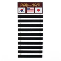 10 LEVEL MARTIAL ARTS BELT DISPLAY RACK