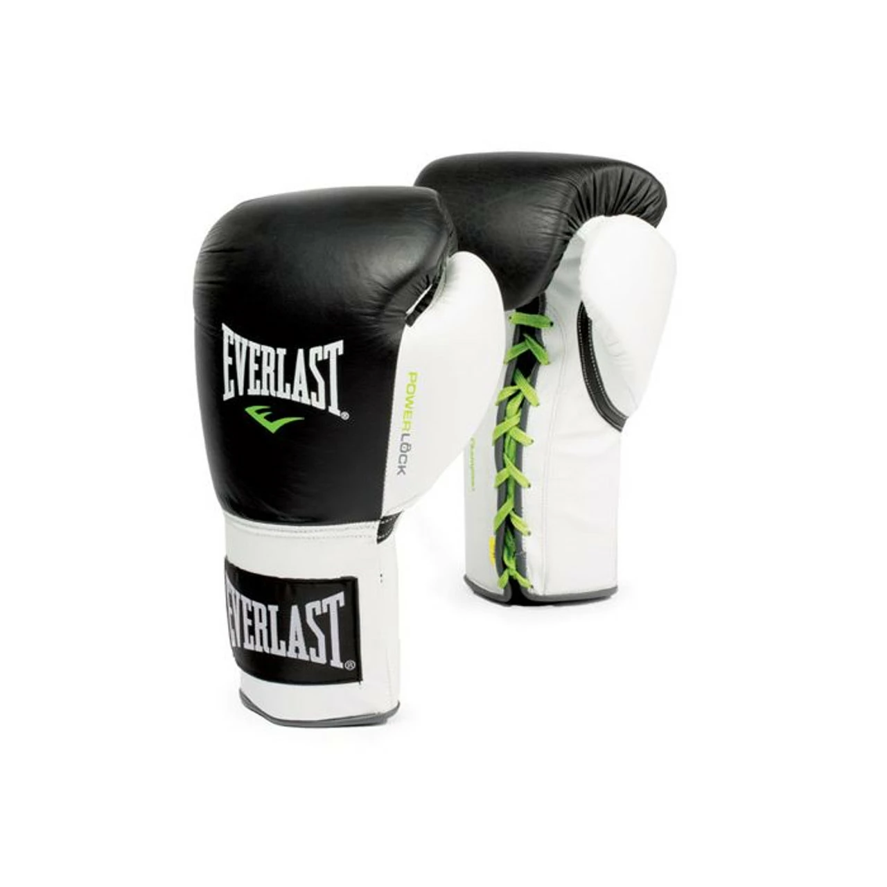 Everlast Powerlock Laced Training Gloves Black/White