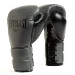 Everlast Powerlock2 Pro Laced Training Gloves Grey/Black