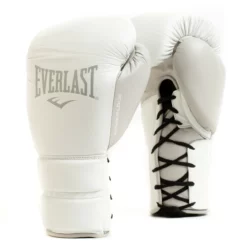 Everlast Powerlock2 Pro Laced Training Gloves White/Grey