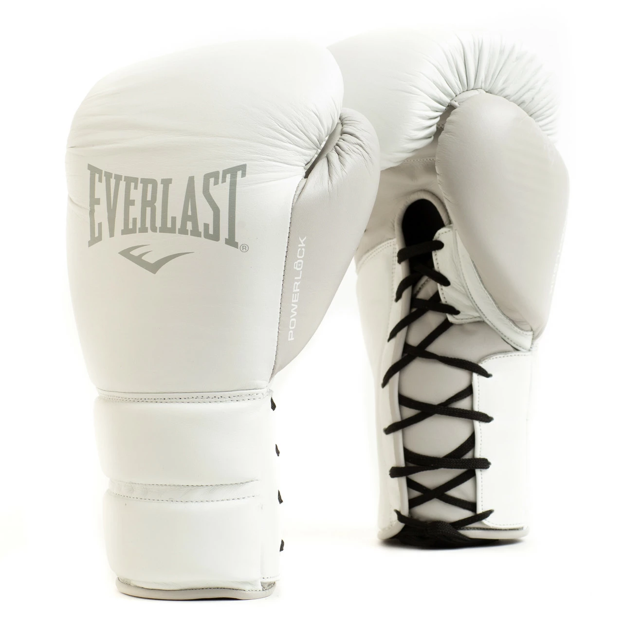 Everlast Powerlock2 Pro Laced Training Gloves White/Grey