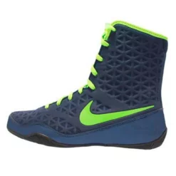 NIKE KO Boxing Shoes Game Navy/Electric Green