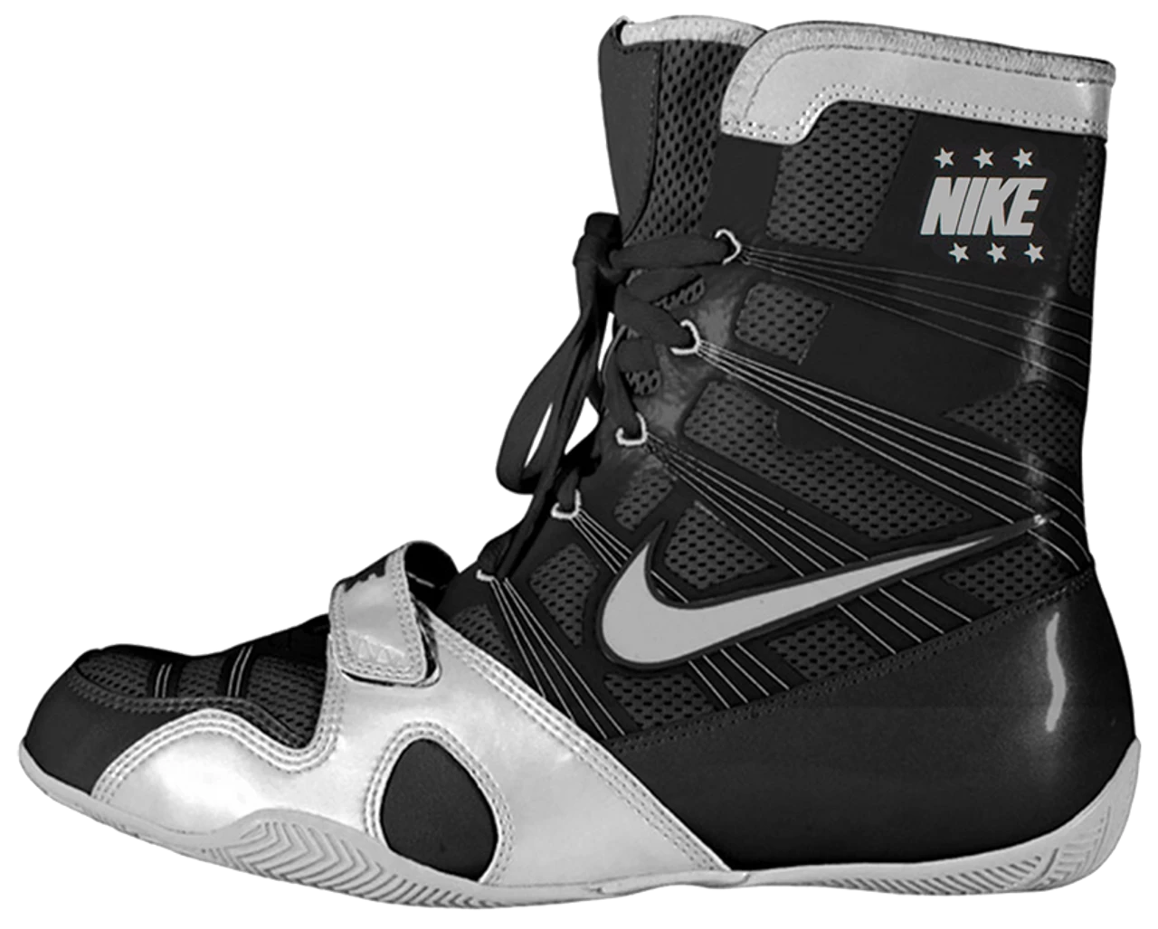 Nike HyperKO Black / Silver Boxing Shoes