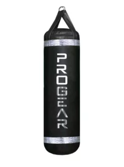 PROGEAR 4FT 80LB Luxury Heavy Punching Bag Black/Platinum