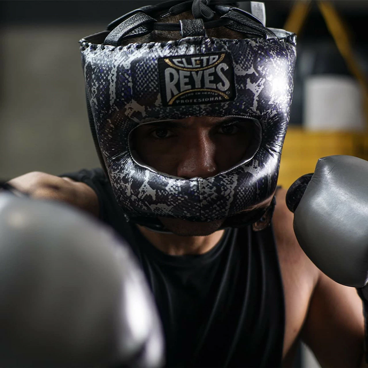 Cleto Reyes Traditional Headgear - Silver/Black Steel Snake - Image 3