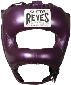 Cleto Reyes Traditional Headgear With Pointed Nylon Face Bar Metallic Purple