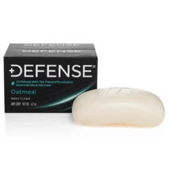 Defense Soap Oatmeal 4 Oz Bar (Pack Of 2) - 100% Natural Hydrating And Exfoliating Soap With Tea Tree Oil. Made In USA.