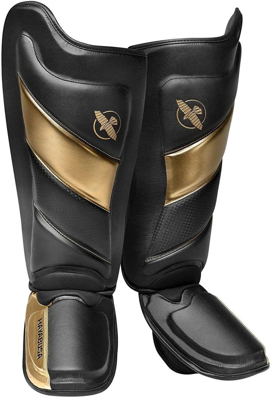 Hayabusa T3 Striking Shinguards Black/Gold
