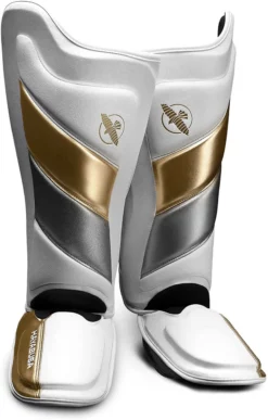 Hayabusa T3 Striking Shinguards White/Gold