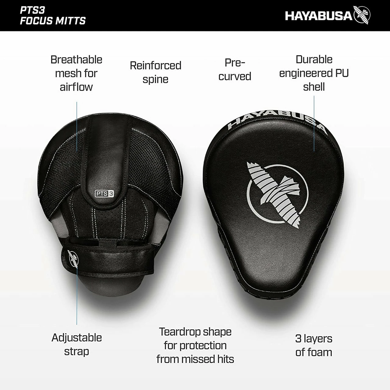 Hayabusa PTS3 Focus Mitts - Image 2