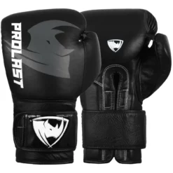 PROLAST Luxury Training Gloves With Hook And Loop Closure Black