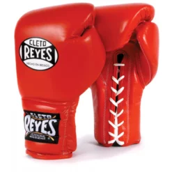 Cleto Reyes Lace-Up Training Boxing Gloves Classic Red