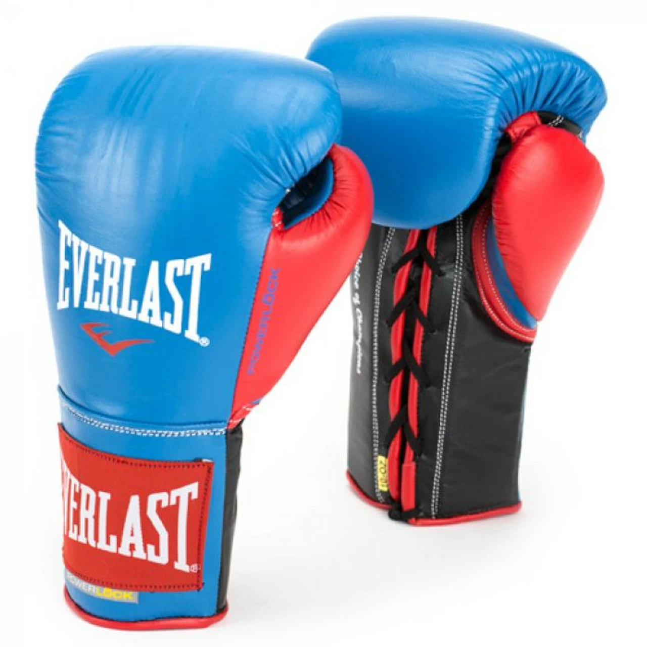 Everlast Powerlock Pro Fight Boxing Gloves Blue/Red