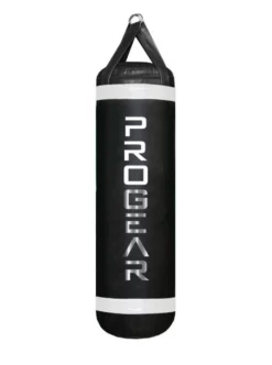 PROGEAR 4FT 80LB Luxury Heavy Punching Bag Black/White