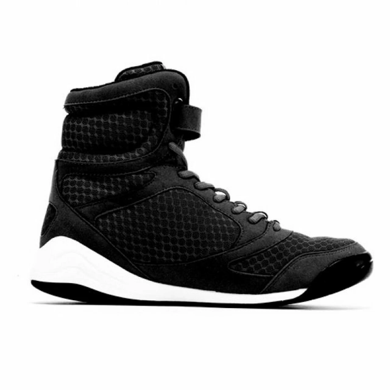 Everlast Pro Elite High Top Boxing Shoes Black - Image 2