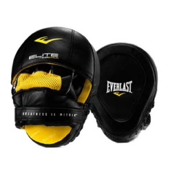 Everlast PRO ELITE Mantis Leather Punch Mitts Black