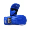 RIVAL Boxing RB5 Hook And Loop Leather Training Bag Mitts - Blue