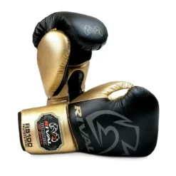 RIVAL RS100 Professional Boxing Sparring Gloves Black/Gold
