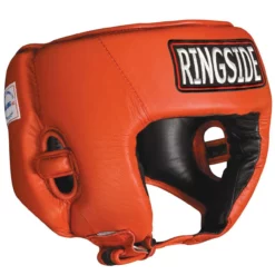 Ringside Competition Boxing Muay Thai MMA Sparring Head Protection Headgear Without Cheeks Red